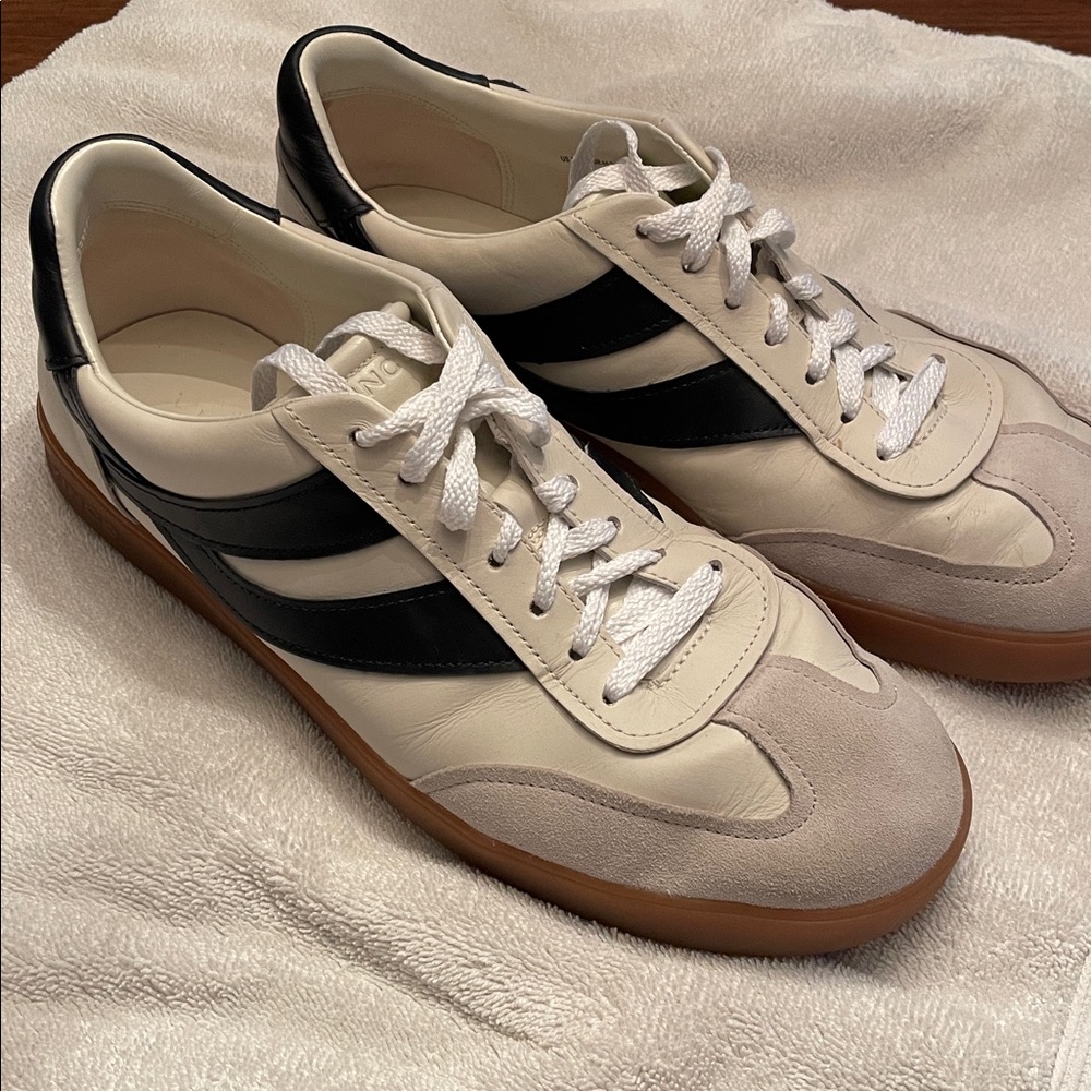 Vince Oasis Mixed Leather. Black and White Men's Sneakers